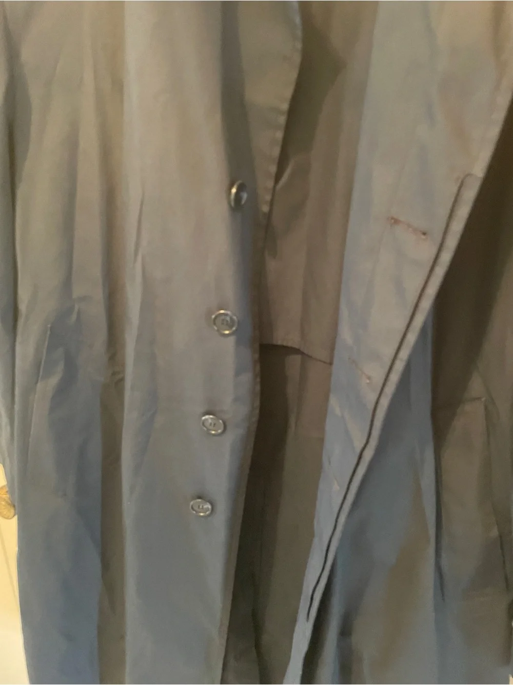 London Fog Men's Navy Trench Coat